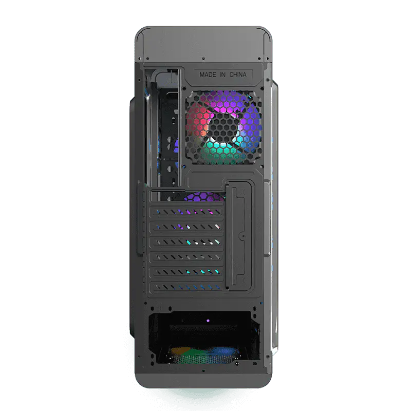 BOITIER GAMING GAMEMAX MOONLIGHT RAINBOW ATX RGB BLACK