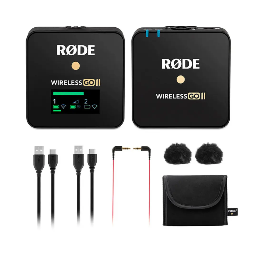 RODE WIRELESS GO II SINGLE – MICROPHONE SANS FIL – PORTÉE 70M – 3,5 mm – PHONES & CAMERA – BLACK