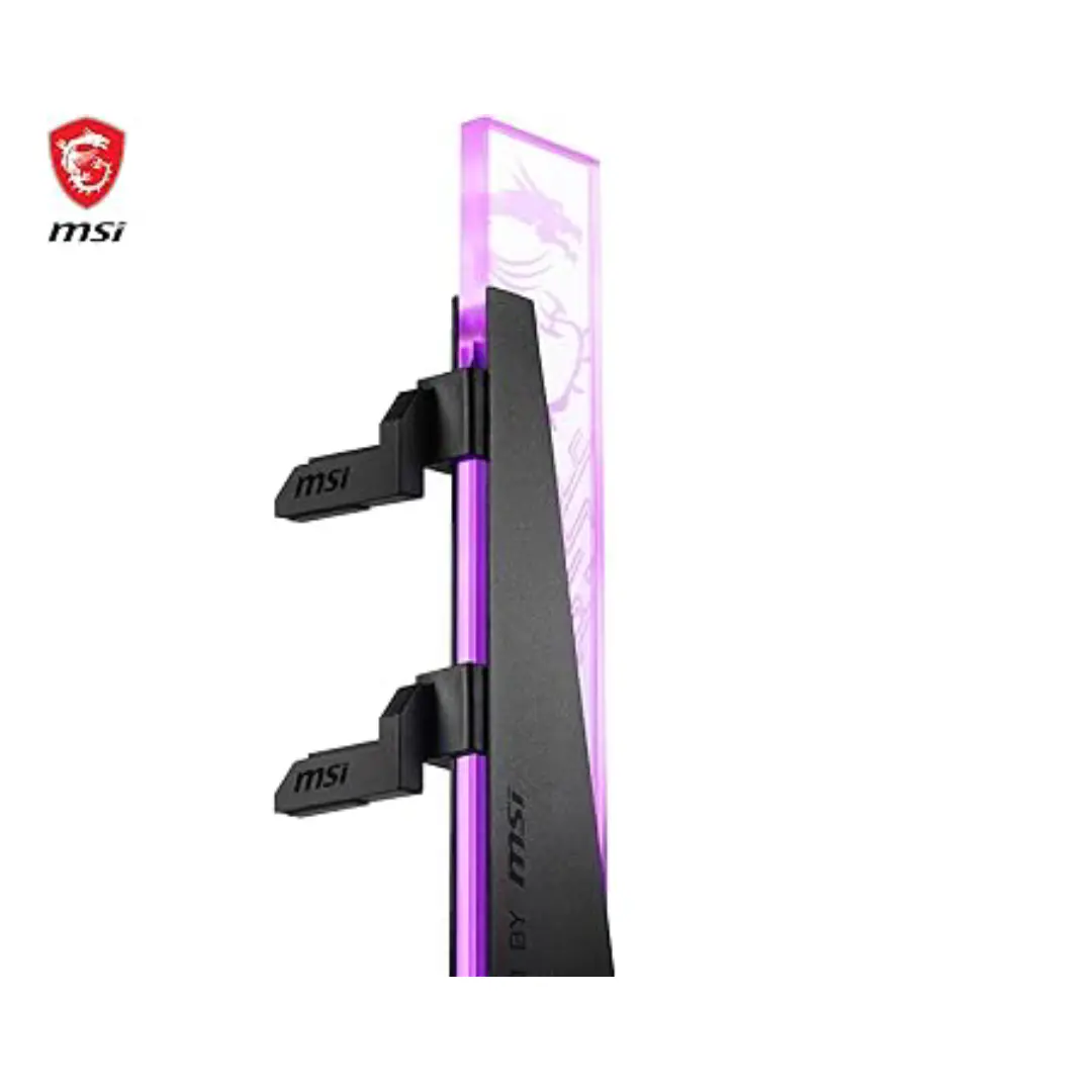 MSI MPG ARGB SUPPORT DE CARTE GRAPHIQUE – 30 – 135 MM – MAGNETIC BASE – RÉGLABLE – BLACK & WHITE