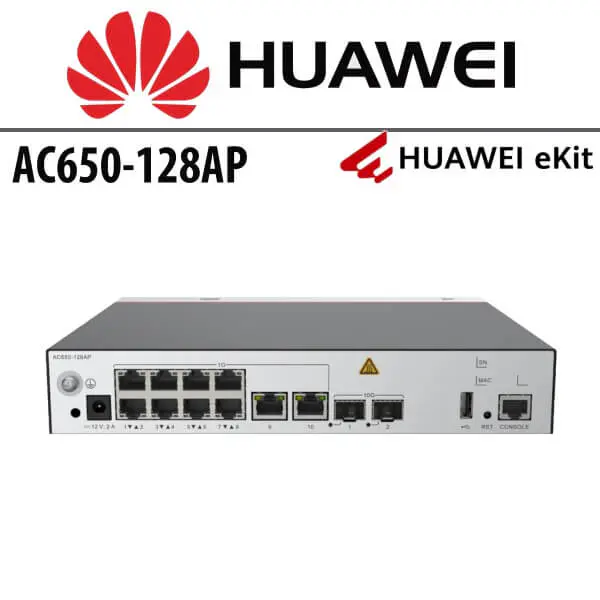 HUAWEI eKIT ENGINE AC650-128AP – CONTRÔLEUR D’ACCÈS WLAN – 10 PORTS GIGABIT – 2 PORTS 10GE SFP+ – RACKABLE RACK 1U