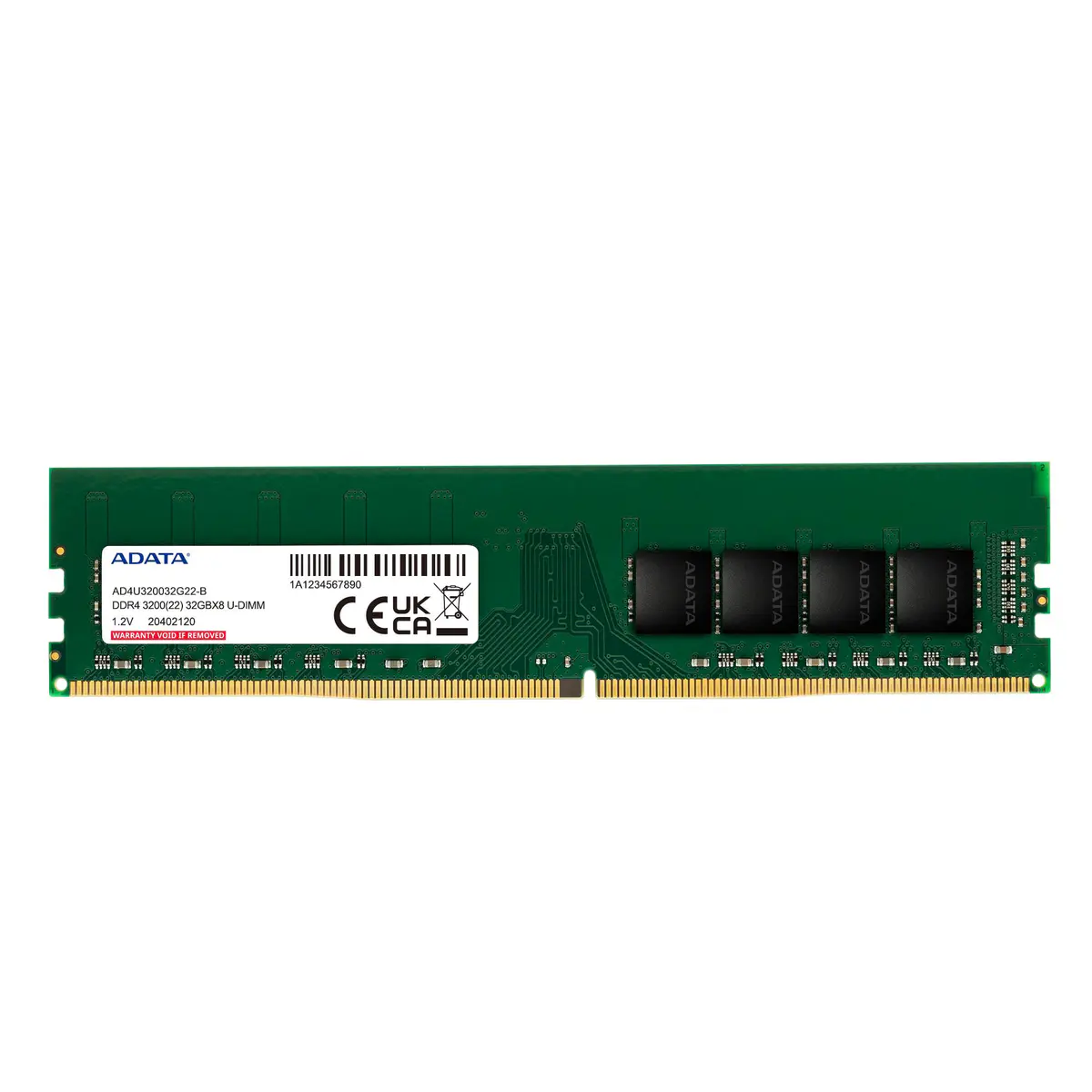 RAM ADATA 8GB DDR4 DESKTOP – UDIMM 3200MHZ – INTEL & AMD – CAS 1.2V – 288-PIN DIMM