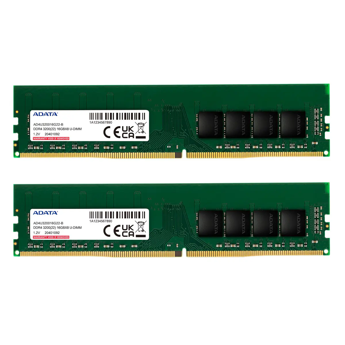 RAM ADATA 8GB DDR4 DESKTOP – UDIMM 3200MHZ – INTEL & AMD – CAS 1.2V – 288-PIN DIMM
