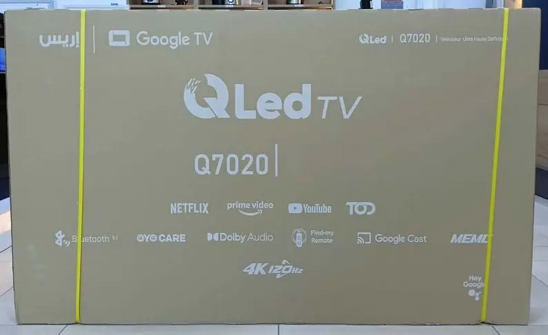 TV IRIS Q7020 60″ – GOOGLE TV ANDROID 14 – TV QLED – 4K UHD – ANDROID – EYE CARE – GOOGLE CAST – BLUETOOTH 5.1 – 120HZ – BLACK