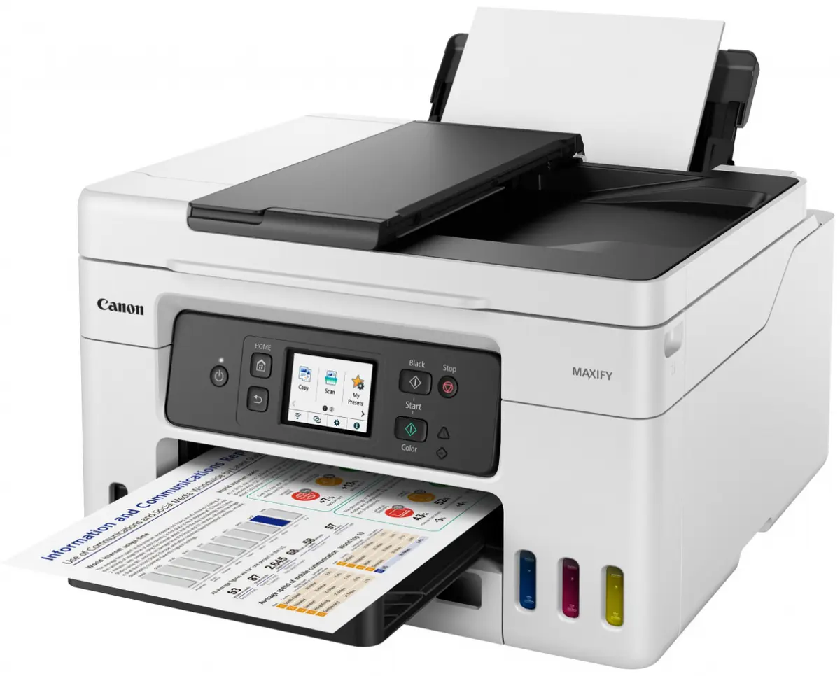 Canon MAXIFY GX4040 Imprimante Jet D’encre A4 – Recto-Verso – Wi-Fi – Ethernet – ADF – Scan – Fax