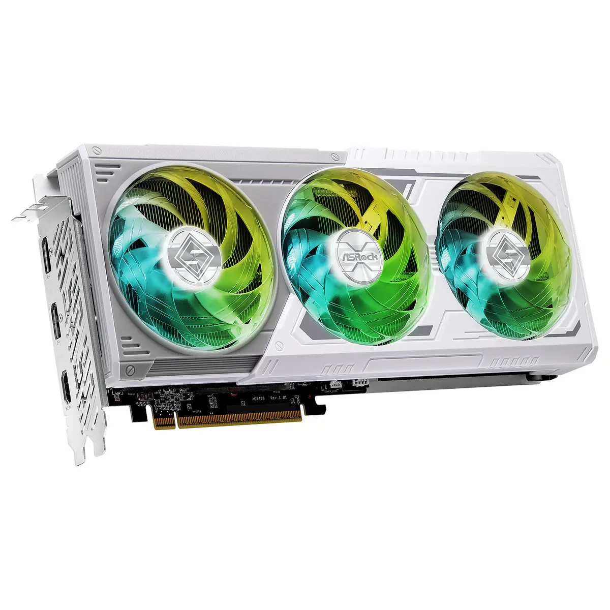 ASROCK AMD RADEON RX 9060 XT STEEL LEGEND OC – CARTE GRAPHIQUE 16GO GDDR6 – PCI EXPRESS 5.0 – HDMI – 2 DISPLAYPORT – WHITE