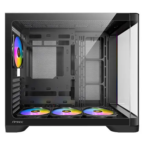 ANTEC C5 CURVE ARGB – BOÎTIER PC GAMING MID TOWER – VERRE TREMPÉ PANORAMIQUE – 4 VENTILATEURS ARGB – USB-C – NOIR