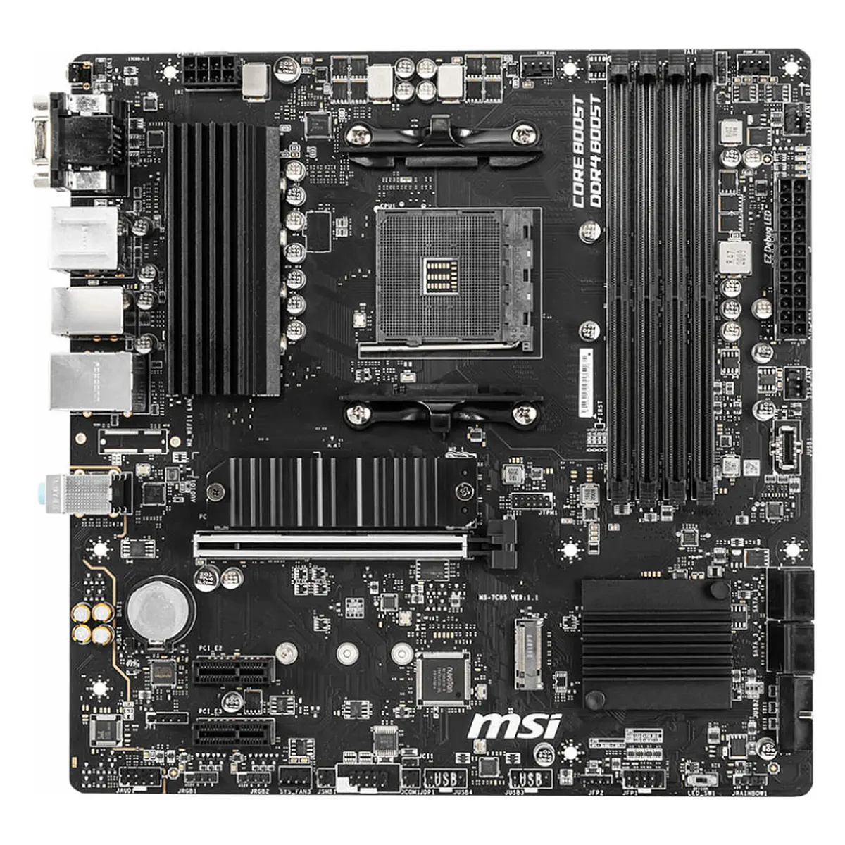 MSI B550M PRO VDH – AMD AM4 – 4XDDR4 – M.2 PCIE 4.0 & 3.0 – OVERCLOCKING – HDMI – DISPLAY – NOIR