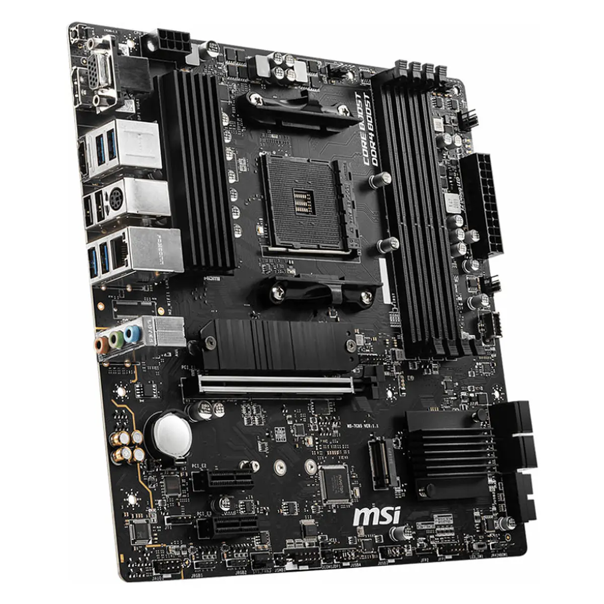 MSI B550M PRO VDH – AMD AM4 – 4XDDR4 – M.2 PCIE 4.0 & 3.0 – OVERCLOCKING – HDMI – DISPLAY – NOIR