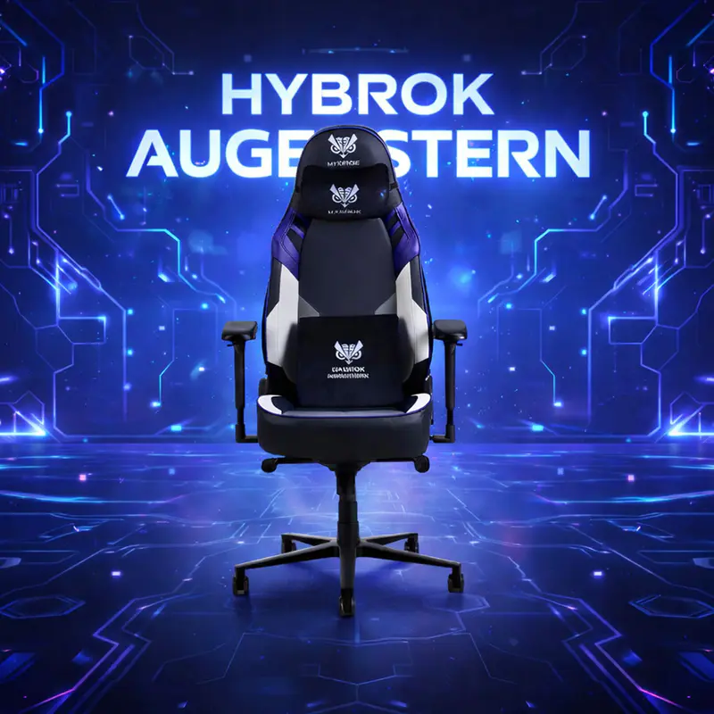 CHAISE GAMING HYBROK AUGENSTERN 1002 – ERGONOMIQUE – ACCOUDOIRS RÉGLABLES – DOSSIER INCLINABLE – ORIGINAL