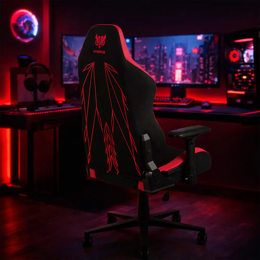 HYBROK MOONRAKER – CHAISE GAMING ERGONOMIQUE – DOSSIER INCLINABLE – ACCOUDOIRS RÉGLABLES – ORIGINAL