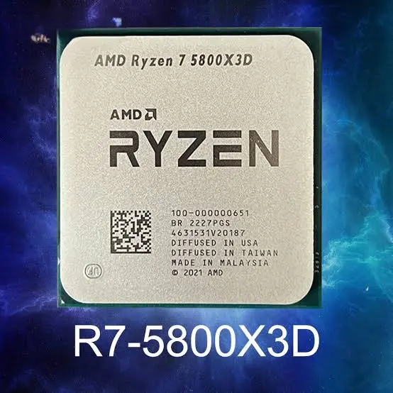 PROCESSEUR AMD RYZEN 7 5800X3D – GAMING 8 CŒURS – 16 THREADS – JUSQU’À 4.5 GHZ – 100 MO CACHE – AM4 – BOX 5 (CONFIGUE SEULEMENT)