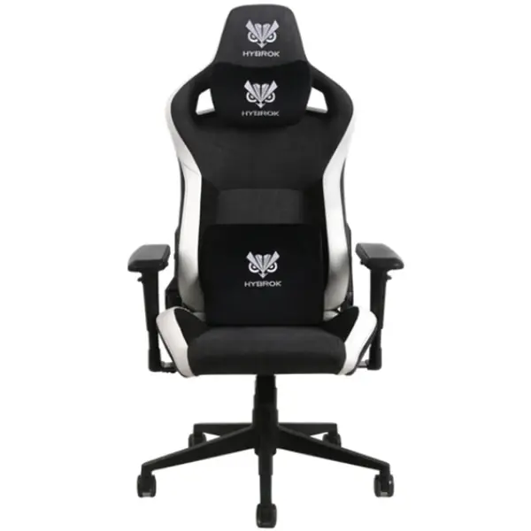 CHAISE GAMING HYBROK DESTINITY – CUIR PU – NOIR & GRIS – ACCOUDOIRS 4D – DOSSIER INCLINABLE 90 À 155 – COUSSINS FOURNIS – BALCK & GREY