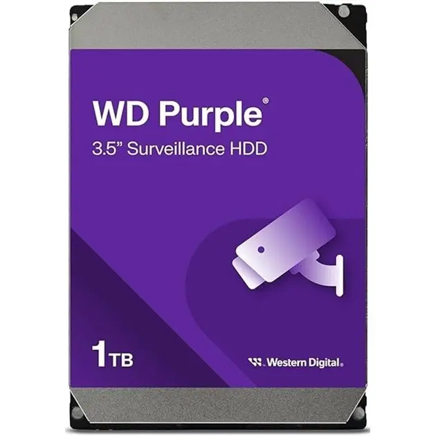 WD PURPLE WD11PURZ – 1TB – DISQUE DUR INTERNE – 3.5″ – SATA III 6 Gb/s – 5400 TR/MIN – SURVEILLANCE – ORIGINAL