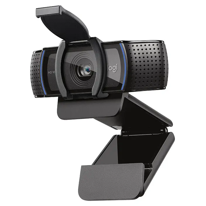 LOGITECH C920s – WEBCAM FHD – 15 MPXL – MICRO STÉRÉO – AUTOFOCUS – PLUG & PLAY – ORIGINAL – BLACK