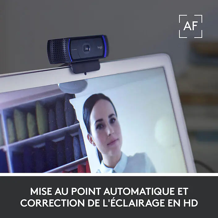 LOGITECH C920s – WEBCAM FHD – 15 MPXL – MICRO STÉRÉO – AUTOFOCUS – PLUG & PLAY – ORIGINAL – BLACK