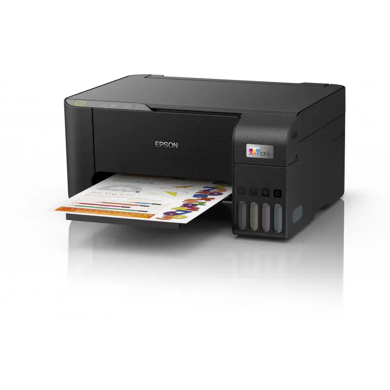 EPSON L3210 IMPRIMANTE MULTIFONCTION À RÉSERVOIR INTÉGRÉ 3EN1 COULEUR COTANK L3210 / USB – BLACK