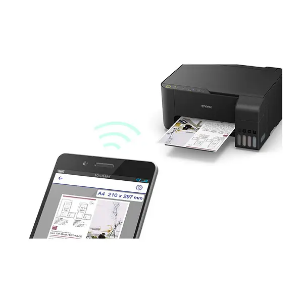 EPSON ECOTANK L3250- A4 MULTIFONCTION – 4 COULEUR À RÉSERVOIRS JET D’ENCRE – USB – WI-FI DIRECT –