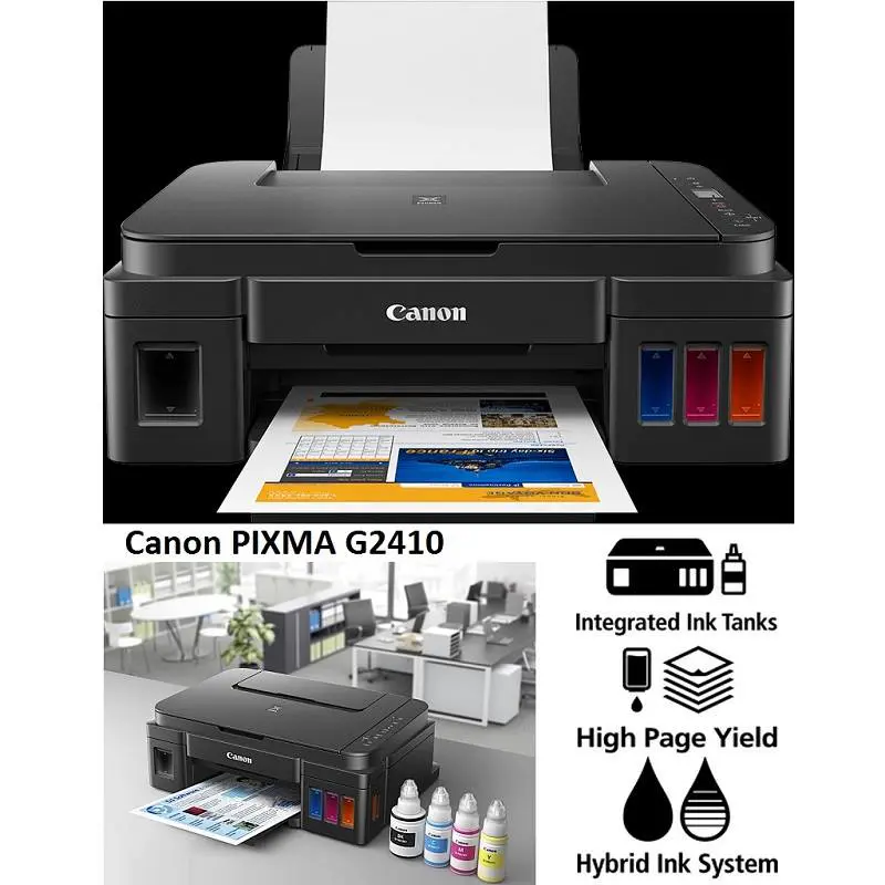 Canon PIXMA G2410 Imprimante Multifonction Couleur Jet D Encre – Impression – Copie Et Numérisation