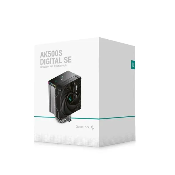 DEEPCOOL AK500S DIGITAL SE – AIRCOOLING ÉCRAN DIGITAL – ARGB – 120 MM PWM – 1850 RPM – INTEL & AMD – BLACK