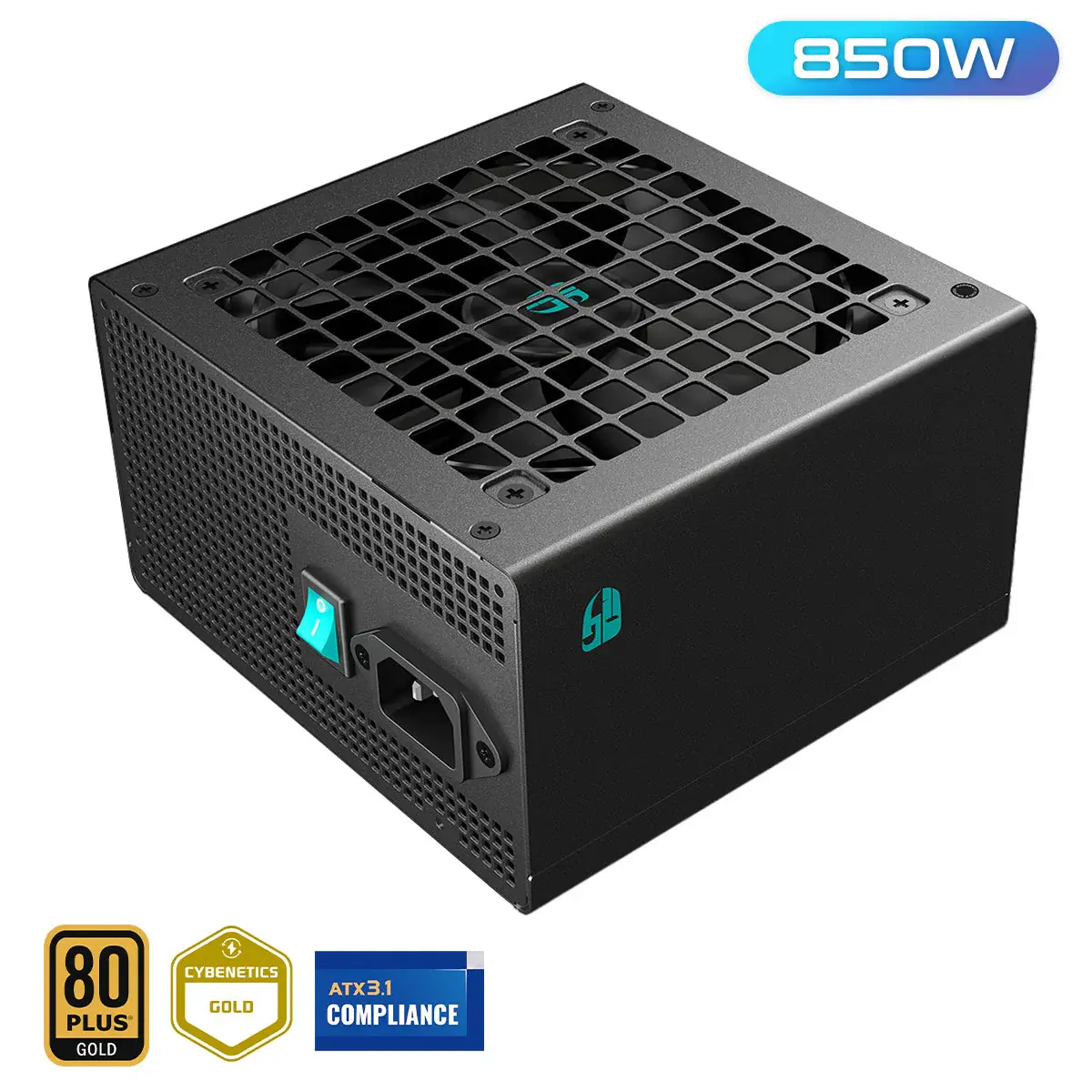 DEEPCOOL PN850M – ALIMENTATION PC 850W – 80 PLUS GOLD – FULL MODULAIRE – ATX 3.1 – PCIe 5.1 – 12V-2×6 – BLACK