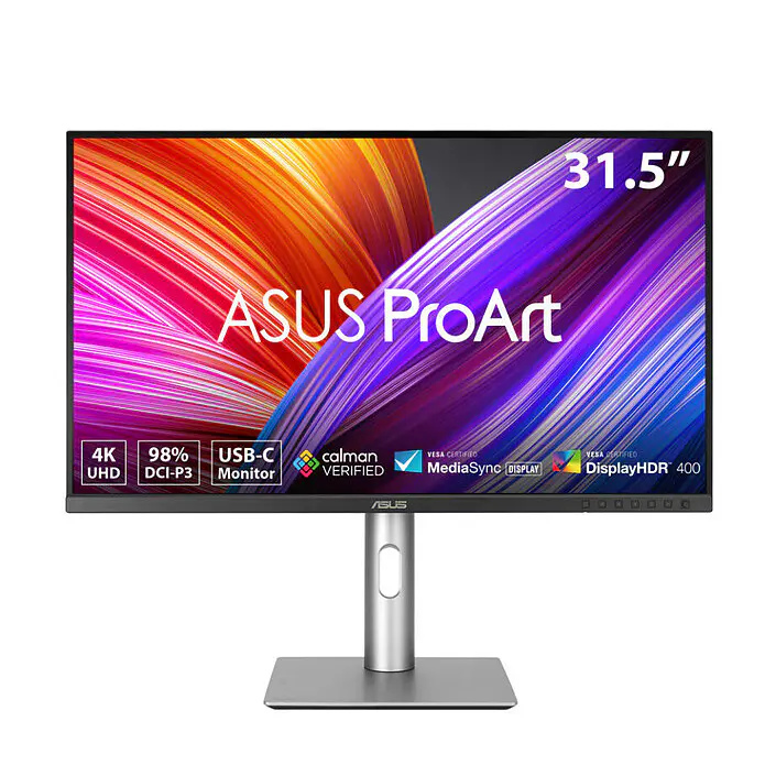 ASUS PROART PA329CRV – MONITEUR 31.5″ – 4K UHD – DALL IPS – 60HZ – 98% DCI-P3 – DELTA E < 2 - USB-C 96W - DISPLAYPORT 1.4 - HDMI 2.0 - HDR10 - ORIGINAL