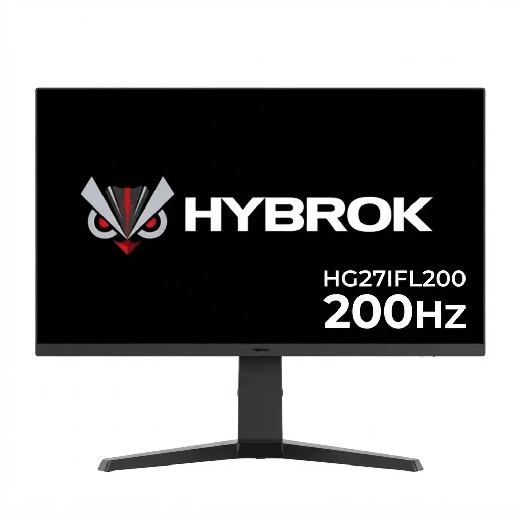 ECRAN HYBROK FLAME HG27IFL200 – GAMING MONITOR 27″ – 200HZ – DALL IPS – 1MS – FHD – SPEAKERS – DISPLAY PORT – HDMI – NOIR