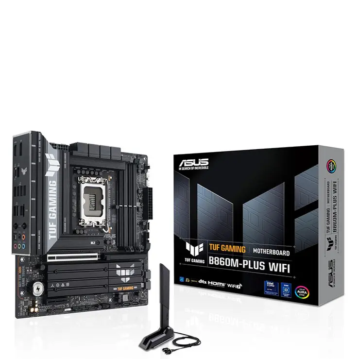 ASUS TUF GAMING B860M-PLUS WIFI – CARTE MÈRE MICRO-ATX – SOCKET LGA1851 – INTEL B860 – DDR5 – PCIe 5.0 – WIFI 7