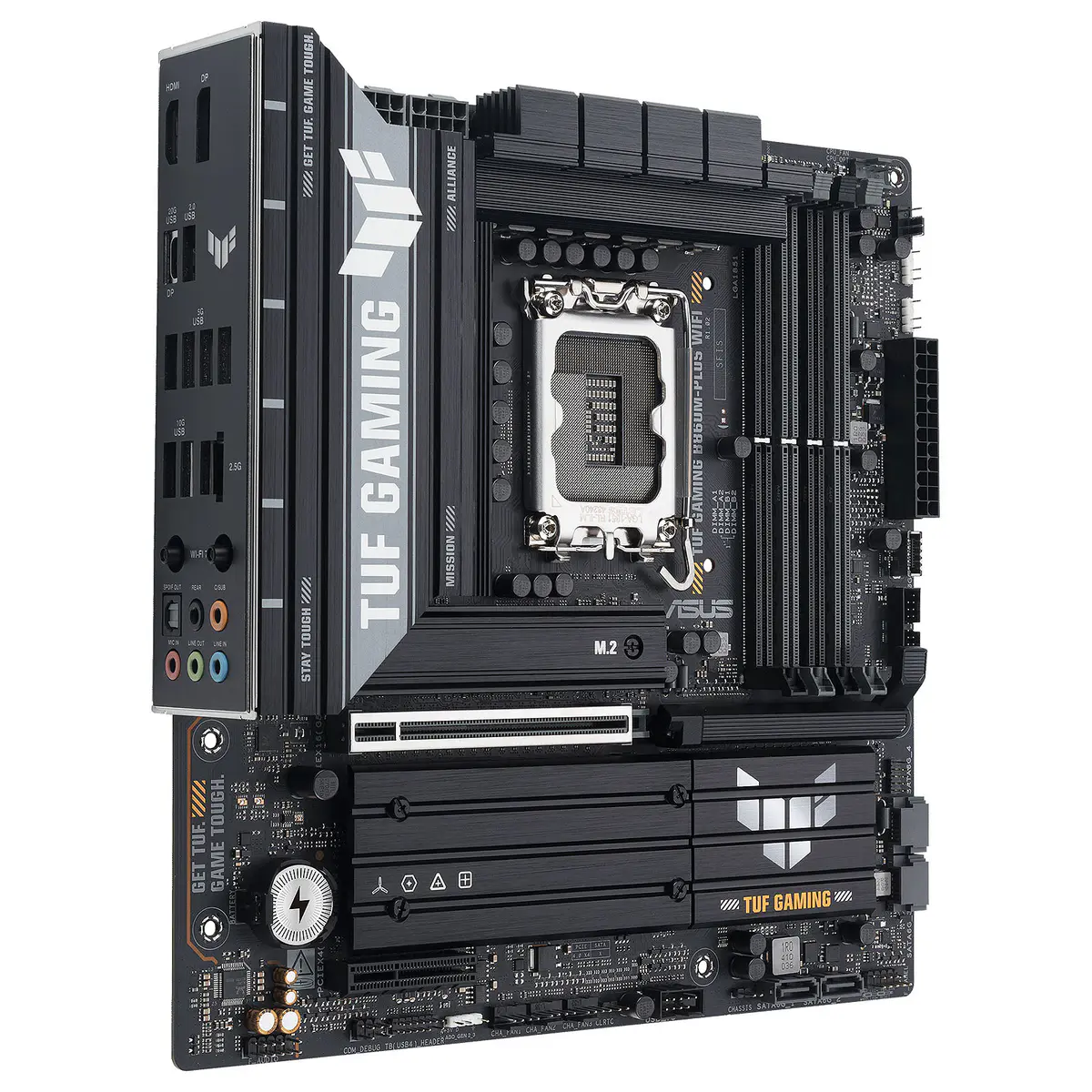 ASUS TUF GAMING B860M-PLUS WIFI – CARTE MÈRE MICRO-ATX – SOCKET LGA1851 – INTEL B860 – DDR5 – PCIe 5.0 – WIFI 7