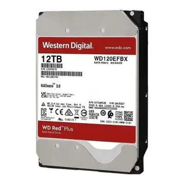 WD RED PLUS NAS WARE 12TB – DISQUE DUR HDD 3.5″ – 7200 RPM – SATA 6 GB/S – 256MB CACHE – WD120EFGX