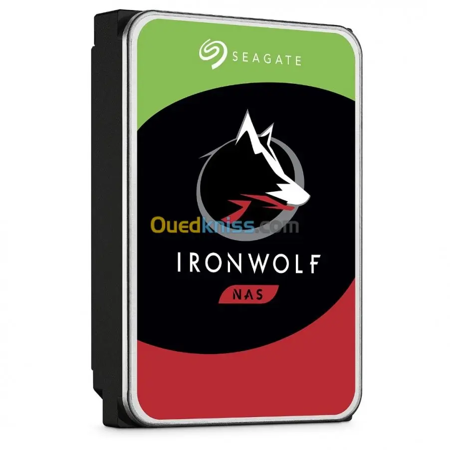 SEAGATE IRONWOLF NAS – DISQUE 8TB HDD – 3.5″ SATA – RED NAS – 7200 RPM – cache 256 MO – CMR – ST8000VN004
