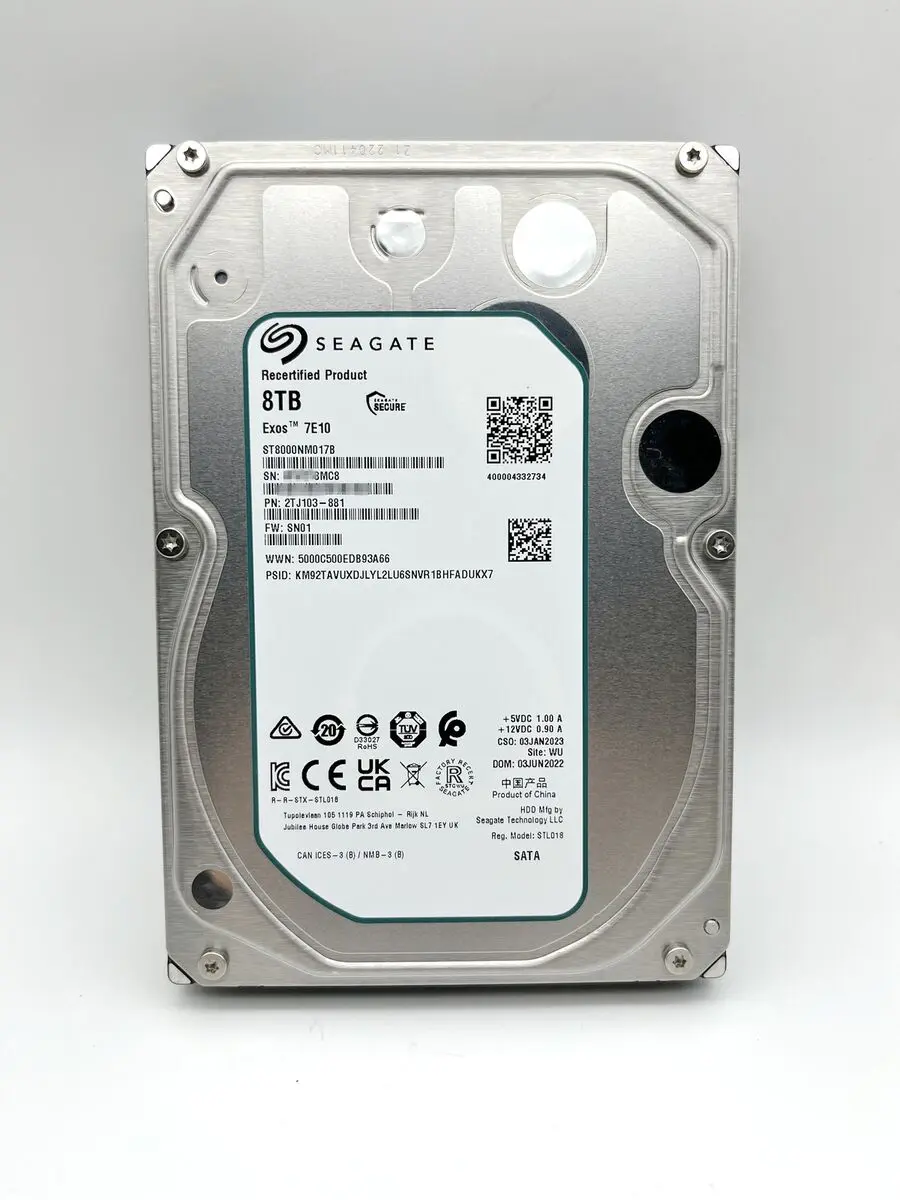 SEAGATE EXOS 7E10 8TO – DISQUE DUR 3.5 HDD – 7200 RPM – 256 MO – SAS 3.0 – 12GB/S RAID – BULK