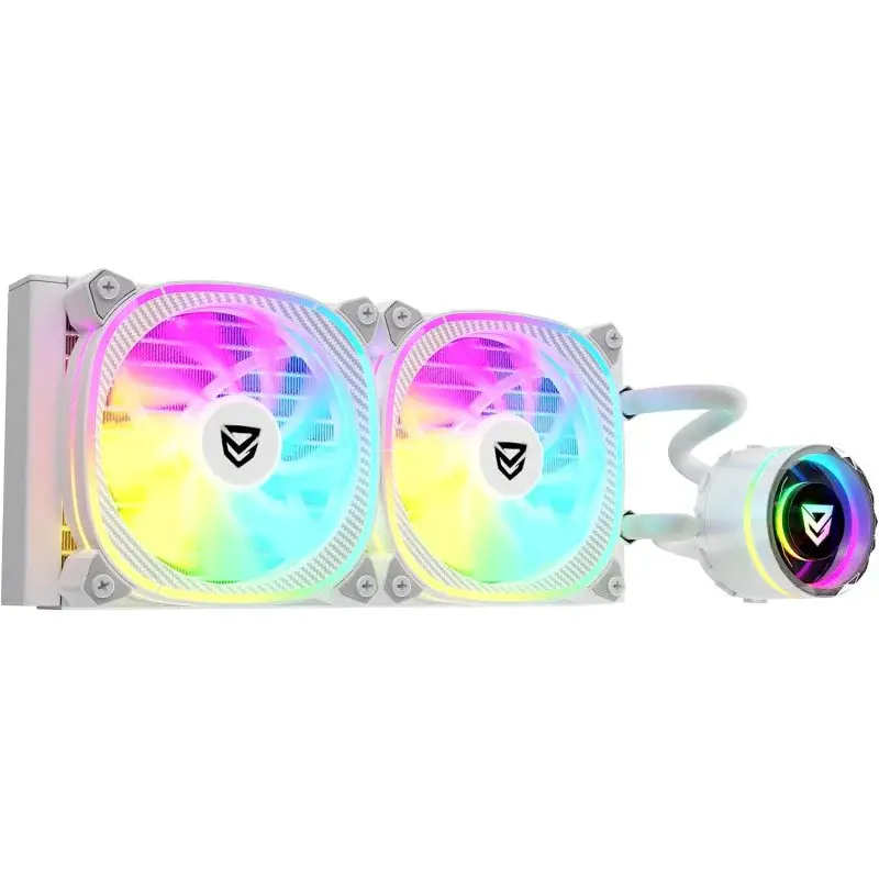 NFORTEC ATRIA X 240 MM – WATERCOOLING AIO – INTEL & AMD – SILENCIEUX – RGB – 2FAN 240 WTD – WHITE