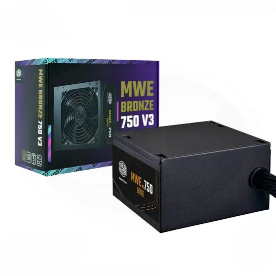 COOLER MASTER MWE BRONZE 750W V3 – ALIMENTATION 80 PLUS BRONZE – 230 V – ATX 3.1 – DC TO DC – NOIR