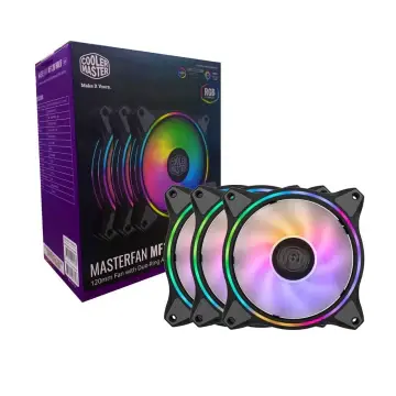 COOLER MASTER MASTERFAN MF120 HALO RGB 3 IN 1 – VENTILATEURS DE BOÎTIER 120 mm ARGB – 62 CFM -BLACK