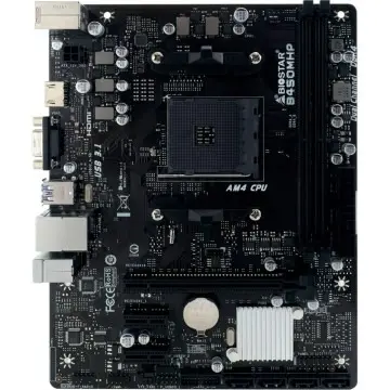 BIOSTAR B450M MOTHERBOARD – AM4 DDR4 3200 OC – AMD B450 – USB 3.2 – MICRO ATX – 2 MÉMOIRE SLOT –