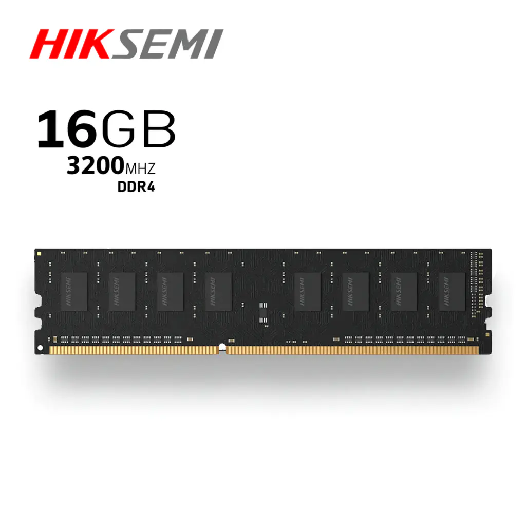 HIKSEMI HIKER RAM DESKTOP – 16GO DDR4 – 3200HZ – UDIMM – INTEL & AMD – HAUTE PERFORMANCE – BLACK