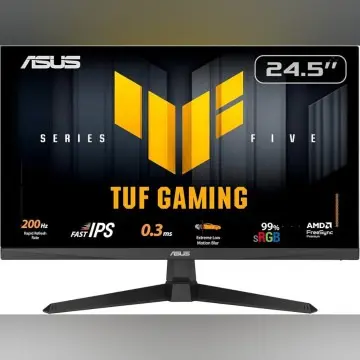 ECRAN ASUS TUF GAMING VG259Q5A – 25″ FHD – 200HZ – DALL FAST IPS – 0.3MS – SPEAKERS – HDMI+DP – BALCK
