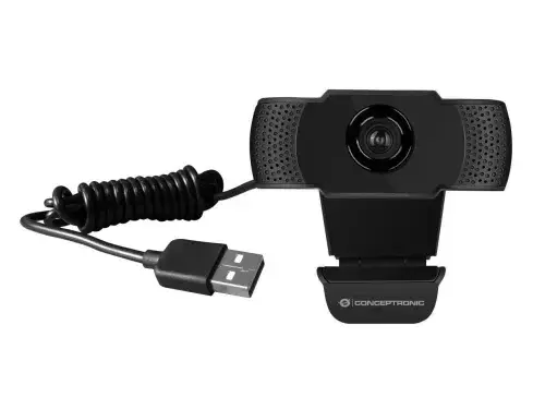 CONCEPTRONIC AMDIS01B WEBCAM FHD 1080P – 30 FPS – ANGLE 90 – MICRO INTÉGRÉ – USB 2.0 – PLUG & PLAY – BLACK