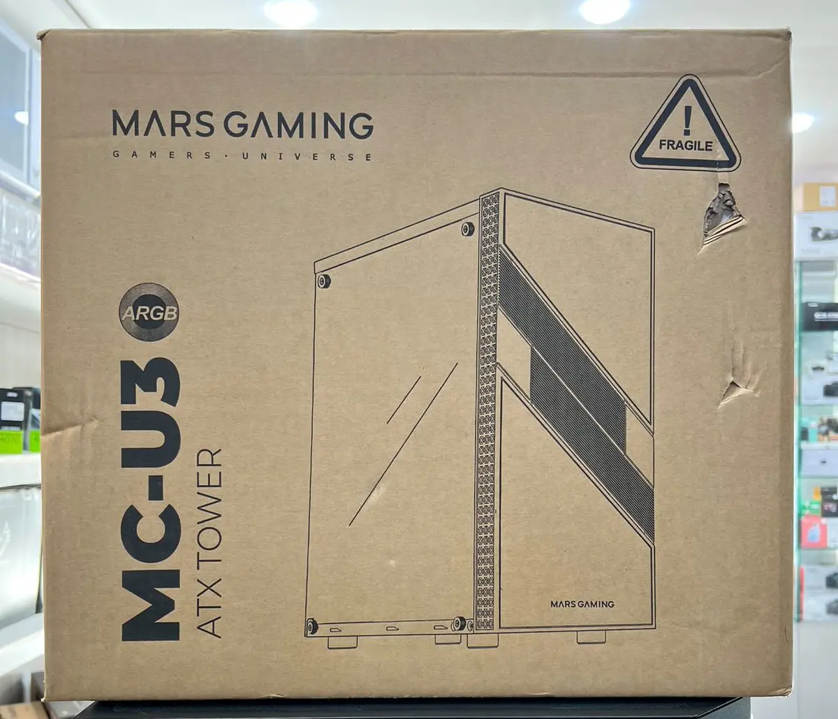 MARS GAMING MC-U3 – BOITIER ATX – VERRE TREMPÉ – ARGB – 1 FAN – USB 3.0 – MICRO & MINI ATX – BLACK