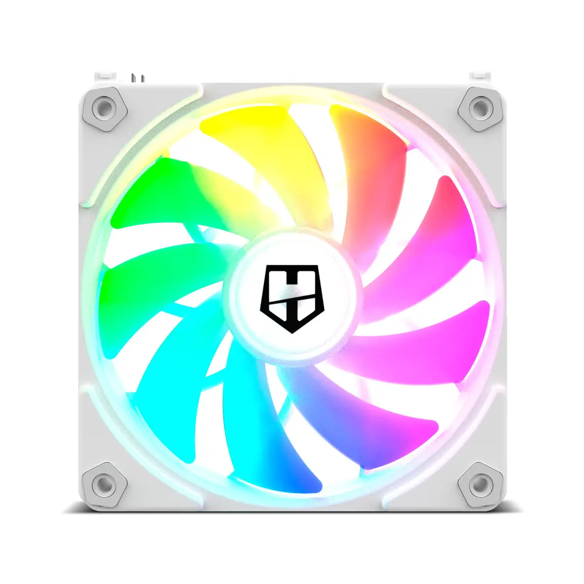 NOX HUMMER EASY LINK – ARGB LINKED FAN – HYDRAULIC BEARING – 12V – 4 PIN PWM – 1500 TR/MIN – WHITE