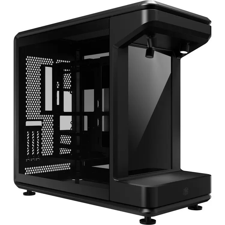 OOLER MASTER MASTERFRAME 360 STAGE LCD – BOÎTIER PC GAMING SHOWCASE – ÉCRAN LCD 15,6″ FHD – PCIe 5.0 RISER – VERRE TREMPÉ – ATX / MICRO-ATX / MINI-ITX