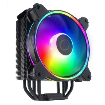 COOLER MASTER HYPER 212 HALO BLACK AIRCOOLING – 120mm ARGB FAN – SOCKET INTEL & AMD -ALUMINIUM-180W