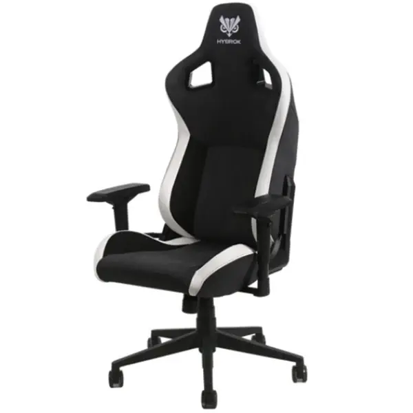 CHAISE GAMING HYBROK DESTINITY – CUIR PU – NOIR & GRIS – ACCOUDOIRS 4D – DOSSIER INCLINABLE 90 À 155 – COUSSINS FOURNIS – BALCK & GREY