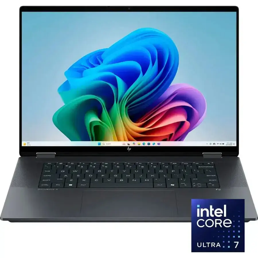 HP OMNIBOOK X FLIP 16-AS0023DX – CORE ULTRA 7 256V – 16GB DDR5 – 1TB SSD NVME – 16″ 2K TACTILE X360 – WIN 11 – ÉCLIPSE GRIS